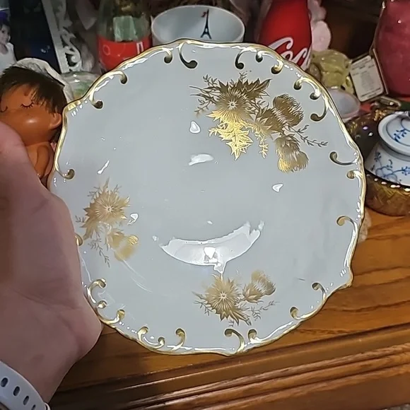 Hammersley & co Gold and whote small bowl - Picture 8 of 9